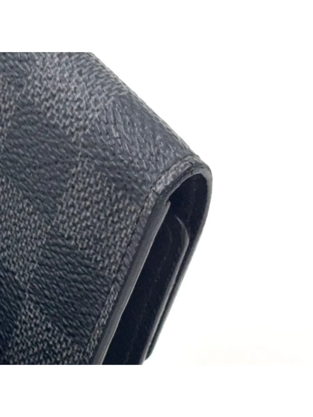 Louis Vuitton Multicles 6 Damier Graphite Leather Black Key Case Silver Key